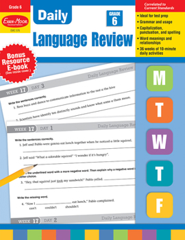 Paperback Daily Language Review, Grade 6 Teacher Edition Book