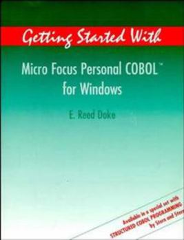 Paperback Getting Started with Micro Focus Personal COBOL for Windows Book