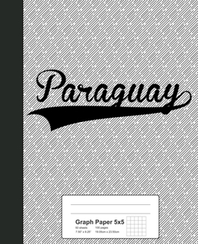 Paperback Graph Paper 5x5: PARAGUAY Notebook Book