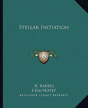 Paperback Stellar Initiation Book