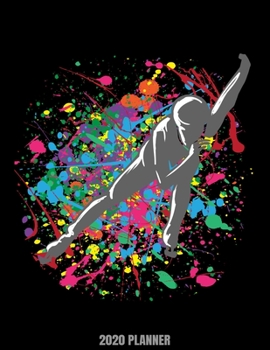 Paperback 2020 Planner: Weekly Planner January 2020 - December 2020 Calendar Agenda Daily Schedule - Ice Speed Skating Short Track Lover Fan A Book