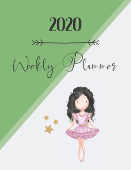 Paperback 2020 Weekly Planner: Achieve your goals, increase mindfulness and productivity. 8.5x11 inch planner/calendar/diary. Week to view. Brunette Book