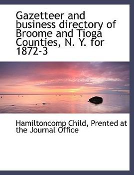 Paperback Gazetteer and Business Directory of Broome and Tioga Counties, N. Y. for 1872-3 Book