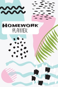 Homework Planner: Assignment Planner for Student - Daily Tracker, Schedule Organizer, Reminder and Study Planner for School and College - Perfect Gift - v1