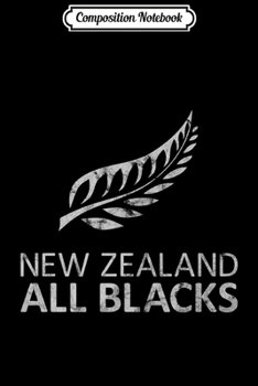 Paperback Composition Notebook: New Zealand Fern AB Rugby Fan NZ Premium (distressed) Journal/Notebook Blank Lined Ruled 6x9 100 Pages Book