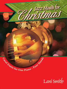 Paperback Jazz Moods for Christmas: Carol Duets for One Piano - Four Hands Book