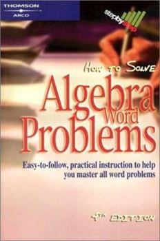 Paperback How to Solve Algebra Word Problems, 4/E Book