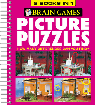 Spiral-bound Brain Games - Picture Puzzles: 2 Books in 1 Book