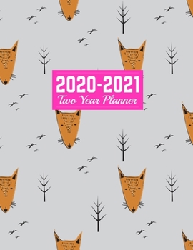 2020-2021 Two Year Planner: Nifty 24-Months Calendar, 2-Year Appointment Business Planners, Agenda Schedule Organizer Logbook and Journal Art Cover 00023188