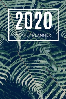 Paperback 2020 Planner: Dark Ferns: Annual Planner (6 x 9 inches, 136 pages, weekly spreads) Book