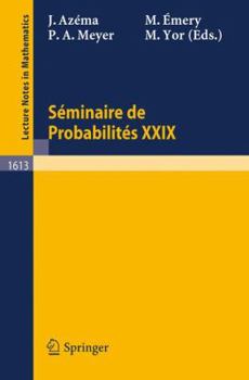 Paperback Seminaire de Probabilites XXIX Book
