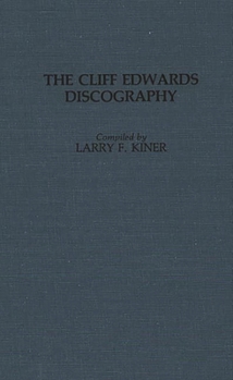 Hardcover Cliff Edwards Discography Book