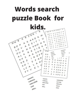 Word Search Puzzle Books For Kids: Words puzzle, words search book, kids word search, kids puzzle and activity book, cross word book for kid