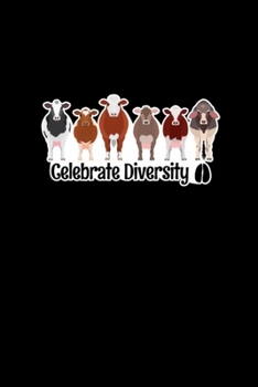Paperback Funny Celebrate Diversity: Blank Lined Notebook Journal for Work, School, Office - 6x9 110 page Book