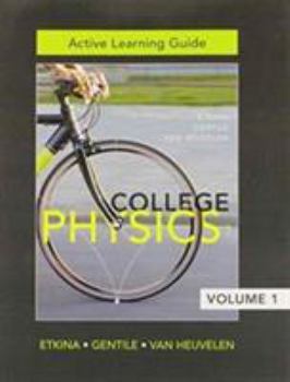 Paperback Active Learning Guide for College Physics, Vol. 1 (Chs. 1-13) Book