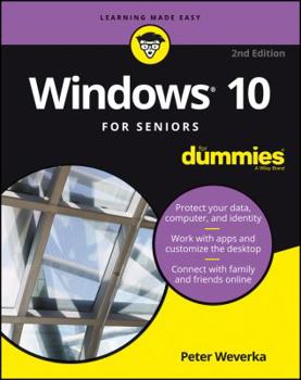 Paperback Windows 10 for Seniors for Dummies Book