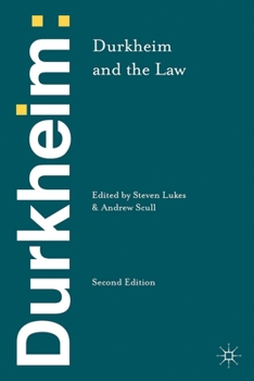 Hardcover Durkheim and the Law Book