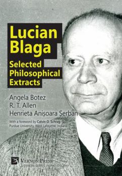 Hardcover Lucian Blaga: Selected Philosophical Extracts Book