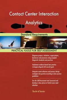Paperback Contact Center Interaction Analytics Standard Requirements Book
