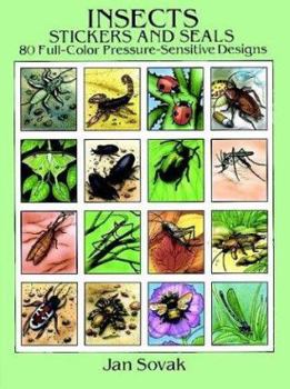 Insects Stickers and Seals: 80 Full-Color Pressure-Sensitive Designs