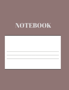 Notebook: Paperback composition Notebook, college ruled paper 8.5"× 11" 110 pages