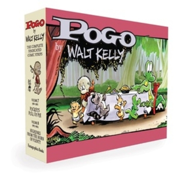 Hardcover Pogo the Complete Syndicated Comic Strips Box Set: Vols. 7 & 8: Pockets Full of Pie & Hijinks from the Horn of Plenty Book