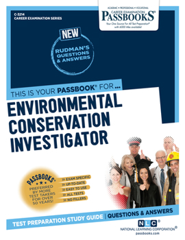 Paperback Environmental Conservation Investigator (C-3214): Passbooks Study Guide Volume 3214 Book