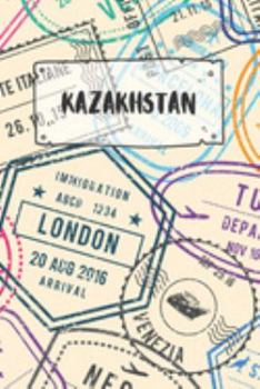 Kazakhstan: Dotted Travel Diary Notebook or Journey Dotted Grid Journal - Holiday Trip Pocketbook for Men and Women with Dots