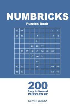 Paperback Numbricks Puzzles Book - 200 Easy to Normal Puzzles 9x9 (Volume 2) Book
