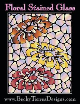 Paperback Floral Stained Glass Book