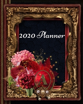 A:  Letter Initial A Monogrammed Personalized Gift 2020 Weekly Planner Roses Gold Frame for Women and Girls. For Planning, Note Taking, To Do Lists, ... Beautiful Monogram Accessory for Your Life