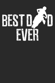 Paperback Notebook: Motocross Fathers Day Dot Grid 6x9 120 Pages Book