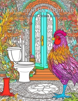 Paperback Fowl Play In The Bathroom: A Coloring Book of Chickens in Bathrooms Book