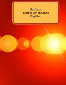 Paperback Sabbath School Attendance Register Book