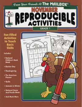 Paperback November: Reproducible Activities (From Your Friends At the Mailbox) Kindergarten Book