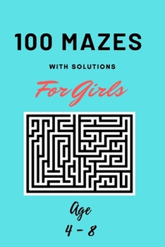 Maze Book for Girls Ages 4-8: 100 Puzzle Pages. Custom Art Interior. Cute fun gift! SUPER KIDZ. Farting Stars, Glitter & Rainbow.