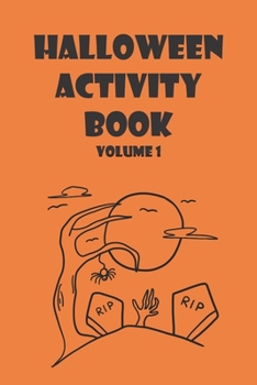 Paperback Halloween Activity Book Volume 1 Book