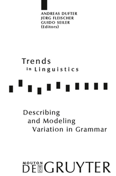 Hardcover Describing and Modeling Variation in Grammar Book