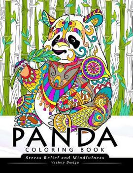 Paperback Panda Coloring Book: Stress-relief Coloring Book For Grown-ups, Adults (Animal Coloring Book) Book