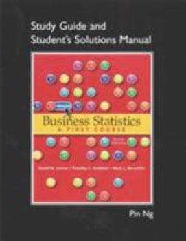 Paperback Student Solutions Manual for Business Statistics: A First Course Book
