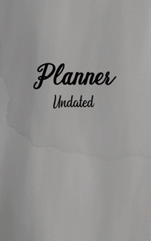 Paperback Planner Undated: 12-Month Pocket Planner - 5" x 8" Book