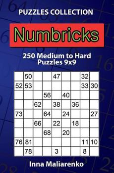 Paperback Numbricks - 250 Medium to Hard Puzzles 9x9 Book