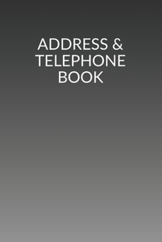 Address & Telephone Book: Organizer Contacts (6 x 9 in, 360 Contacts) - Record Addresses, Social Media, Telephone Numbers, Emails, Birthday & Extra ... Journal (Address And Telehone Book)