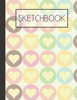 Paperback Hearts Sketchbook: 200 Page Sketchbook: Artist Edition (8.5x11) Book