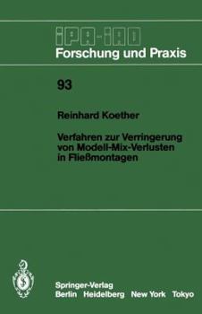 Paperback Verfahren Zur Verringerung Von Modell-Mix-Verlusten in Fließmontagen [German] Book