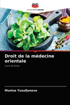 Paperback Droit de la médecine orientale [French] Book