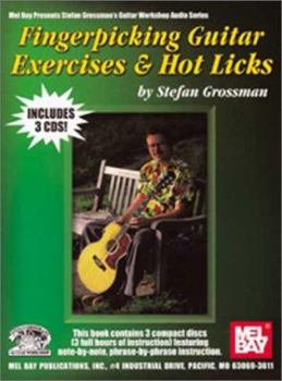 Paperback Fingerpicking Guitar Exercises & Hot Licks [With 3 CDs] Book