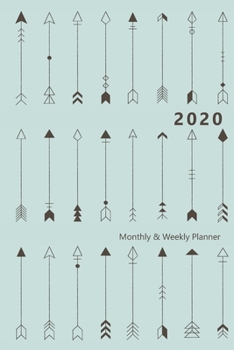 Paperback 2020 Monthly & Weekly Planner: Hourly appointment planner. 7 full daily columns. Schedule, arrange, plan events. Monday start week. 9.0" x 6.0". Port Book