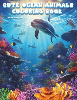 Paperback Cute Ocean Animals Coloring Book