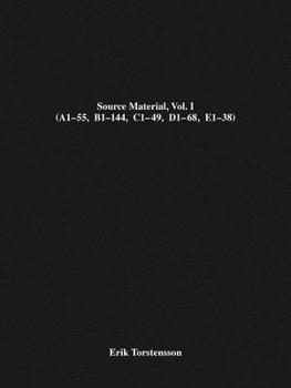 Hardcover Erik Torstensson: Source Material, Vol. I Book